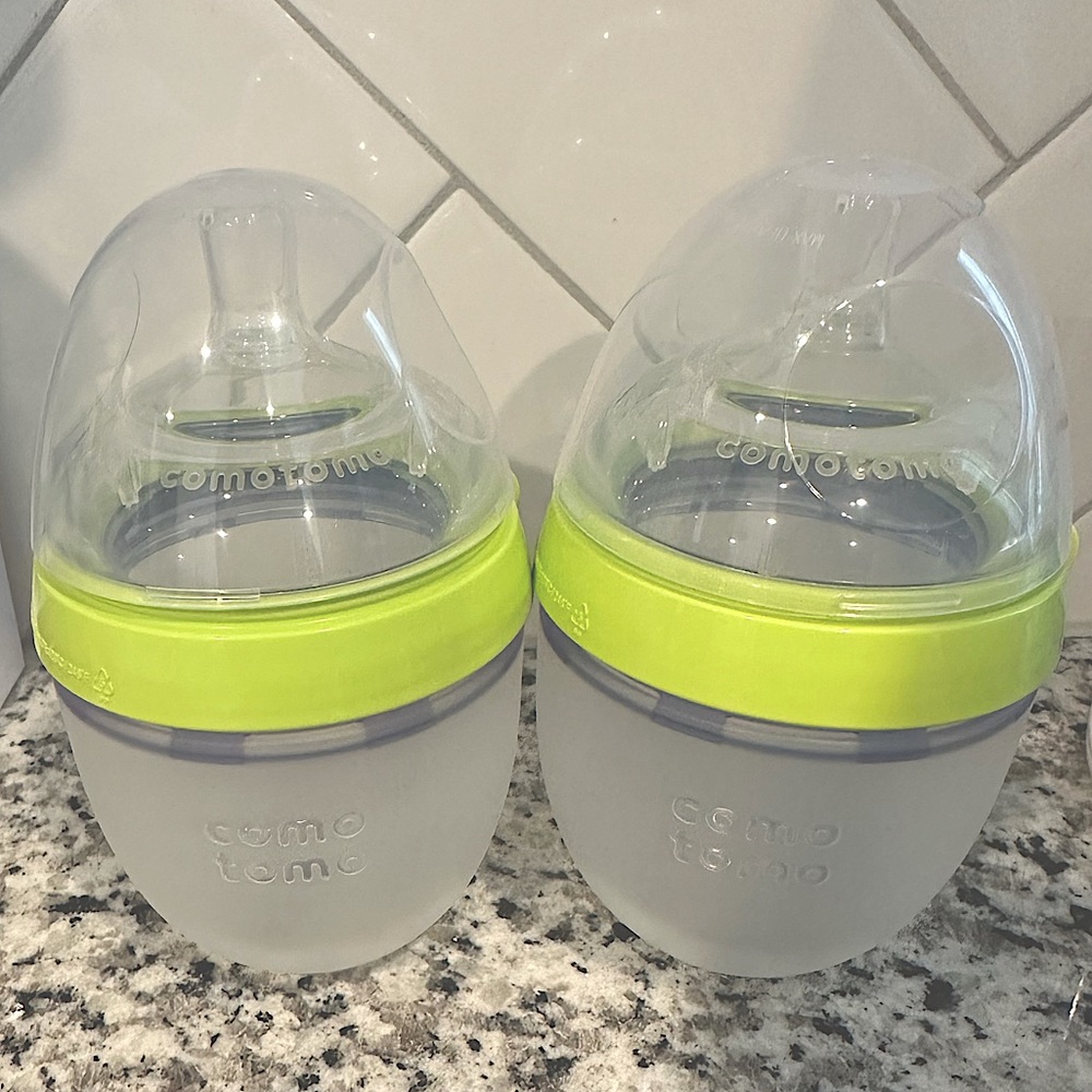 Comotomo Silicone Bottles 5oz. 2 pack - Green
